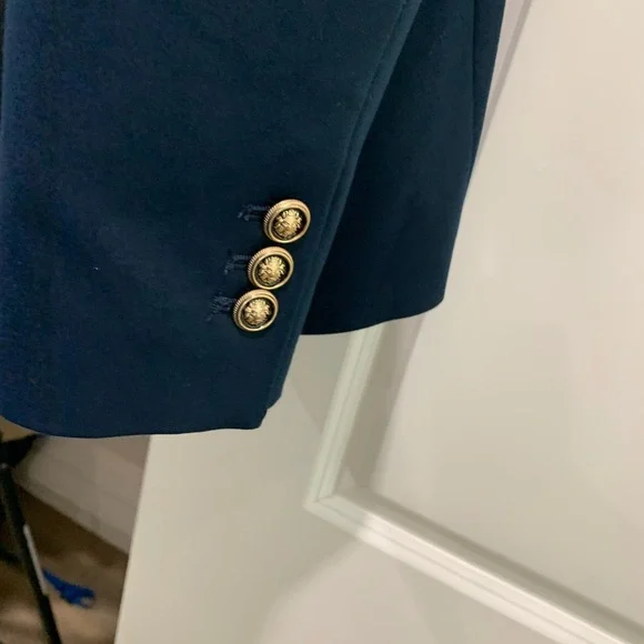 Zara Midnight Blue Jacket with Metallic Accents - Picture 6 of 6